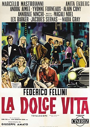 달콤한 인생.La Dolce Vita.1960.BW Photo-Image