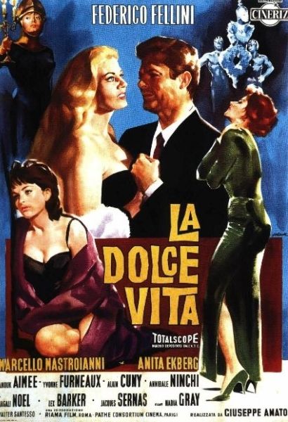 달콤한 인생.La Dolce Vita.1960.BW Photo-Image