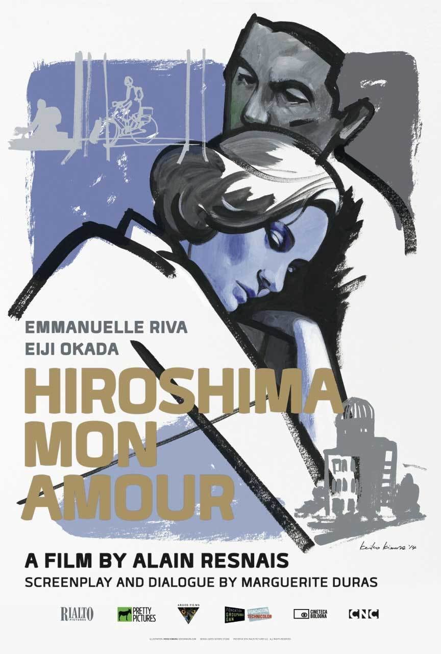 히로시마내사랑.Hiroshima Mon Amour.1959.BW Photo-Image