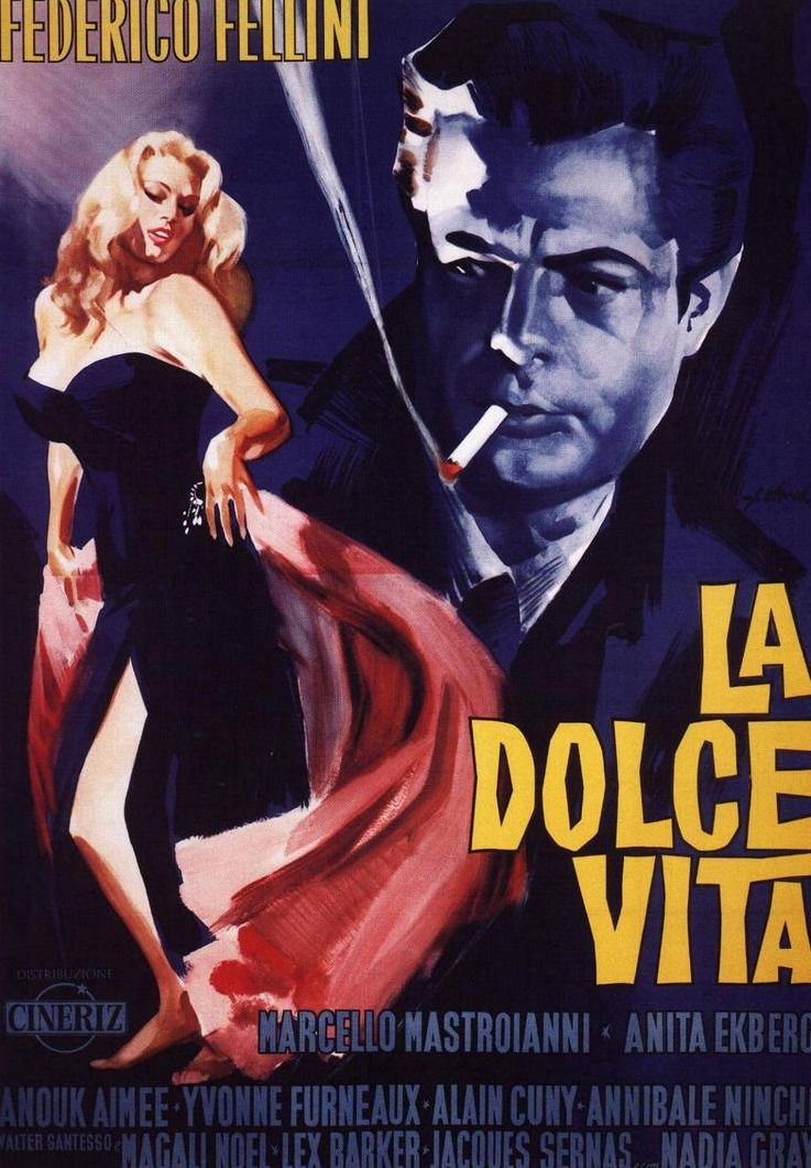 달콤한 인생.La Dolce Vita.1960.BW Photo-Image