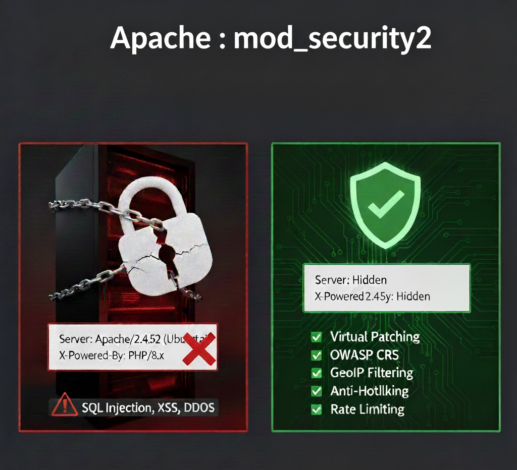 Apache_(mod_security2) HTML Header 에서 Server_부분 감춤 Photo-Image
