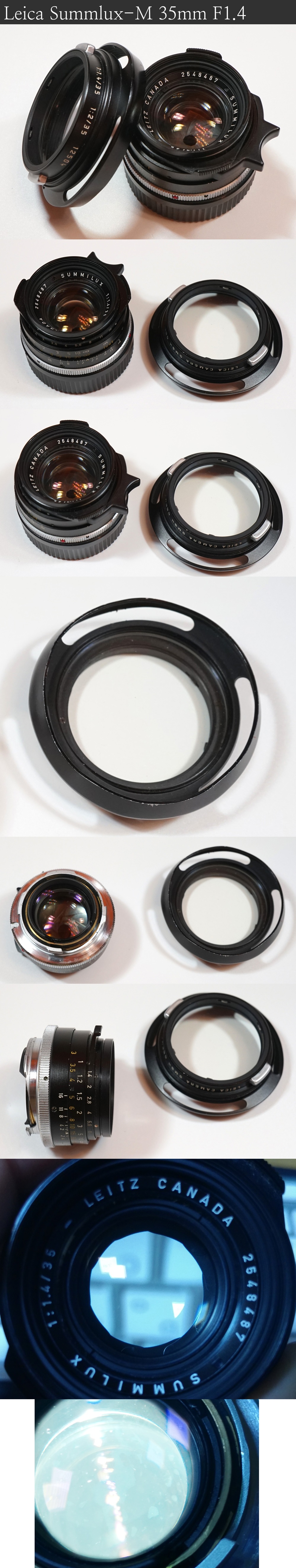 Leica-M 주미룩스 35mm F1.4 (2세대) (250만),주미룩스(Summilux-M) 50mm F1.4 (3세대) (200만) Photo-Image