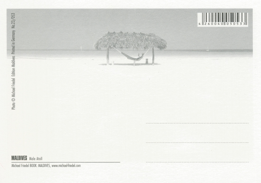 엽서) 후아펜푸쉬,몰디브 (Fuvafen Fushi,Maldives) Photo-Image