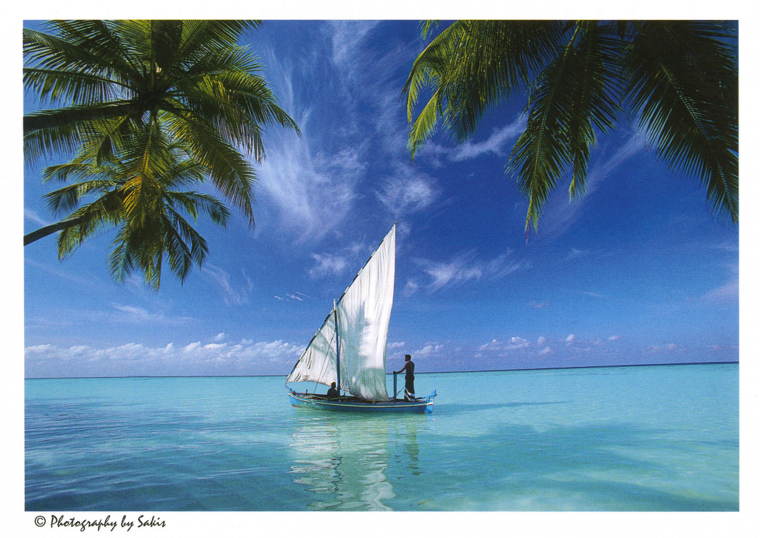 엽서) 후아펜푸쉬,몰디브 (Fuvafen Fushi,Maldives) Photo-Image