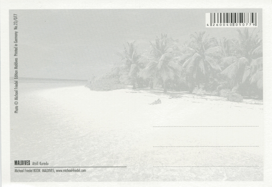 엽서) 후아펜푸쉬,몰디브 (Fuvafen Fushi,Maldives) Photo-Image