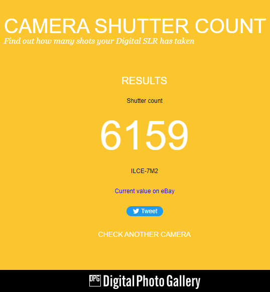 디지털 카메라 컷수 확인 Photo-Image